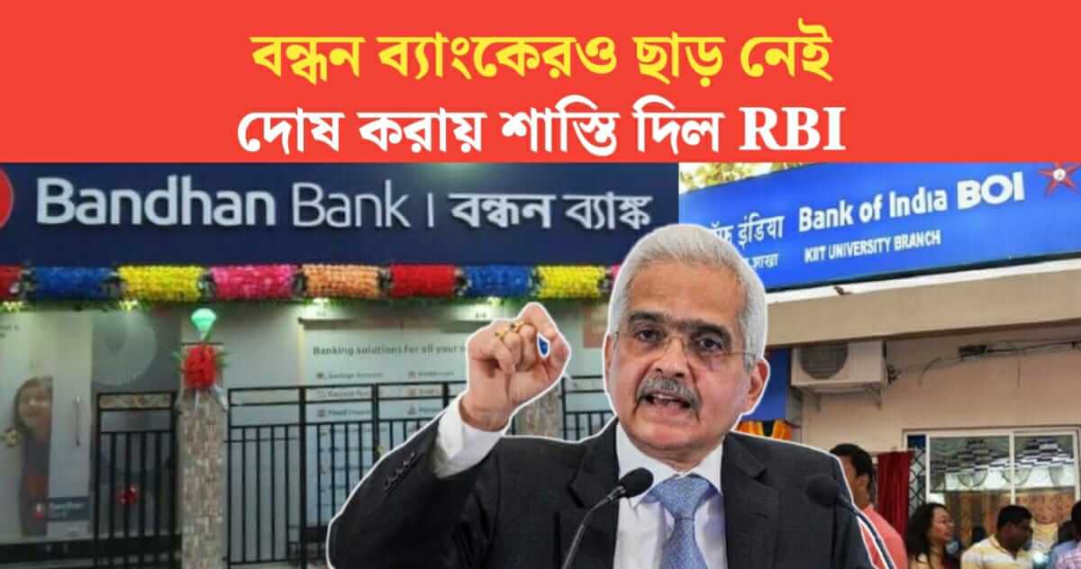 Bandhan Bank is not exempt RBI fined all these banks